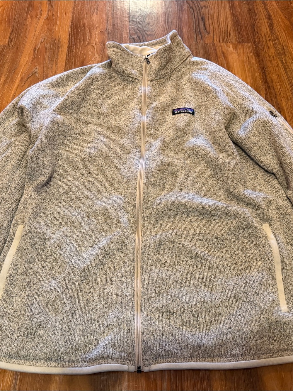 Patagonia Heather Gray Full-Zip Performance Fleece Jacket